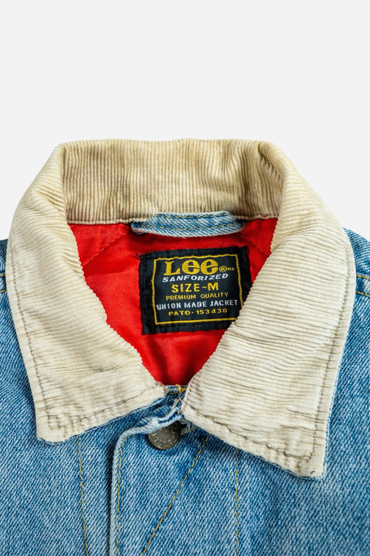 Vintage Lee 'Rider' Denim Jacket Lined [1990s] Medium