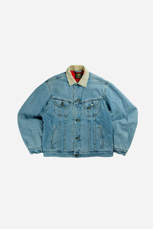 Vintage Lee 'Rider' Denim Jacket Lined [1990s] Medium