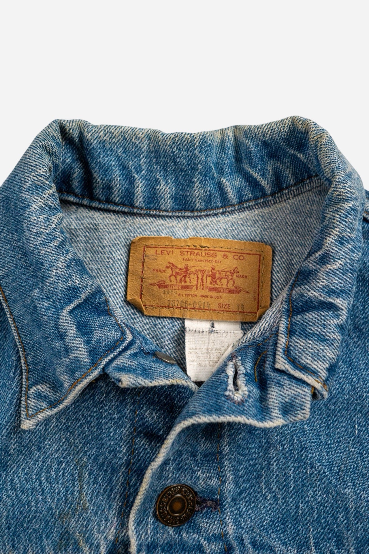 Vintage Levi's Kinder Denim Trucker Jacke - Workwear [1990er]