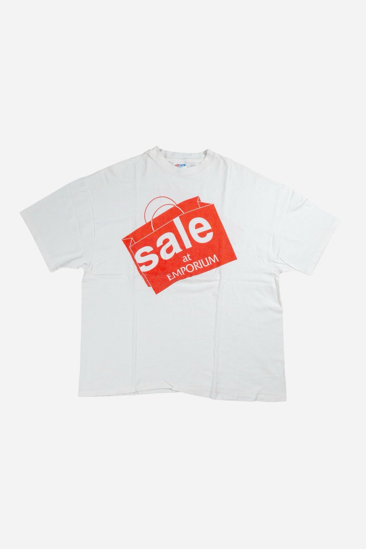 Vintage Hanes Single Stitch T-Shirt 'Sale At Emporium' - Sportswear [1990er]