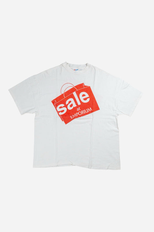Vintage Hanes Single Stitch T-Shirt 'Sale At Emporium' - Sportswear [1990er]