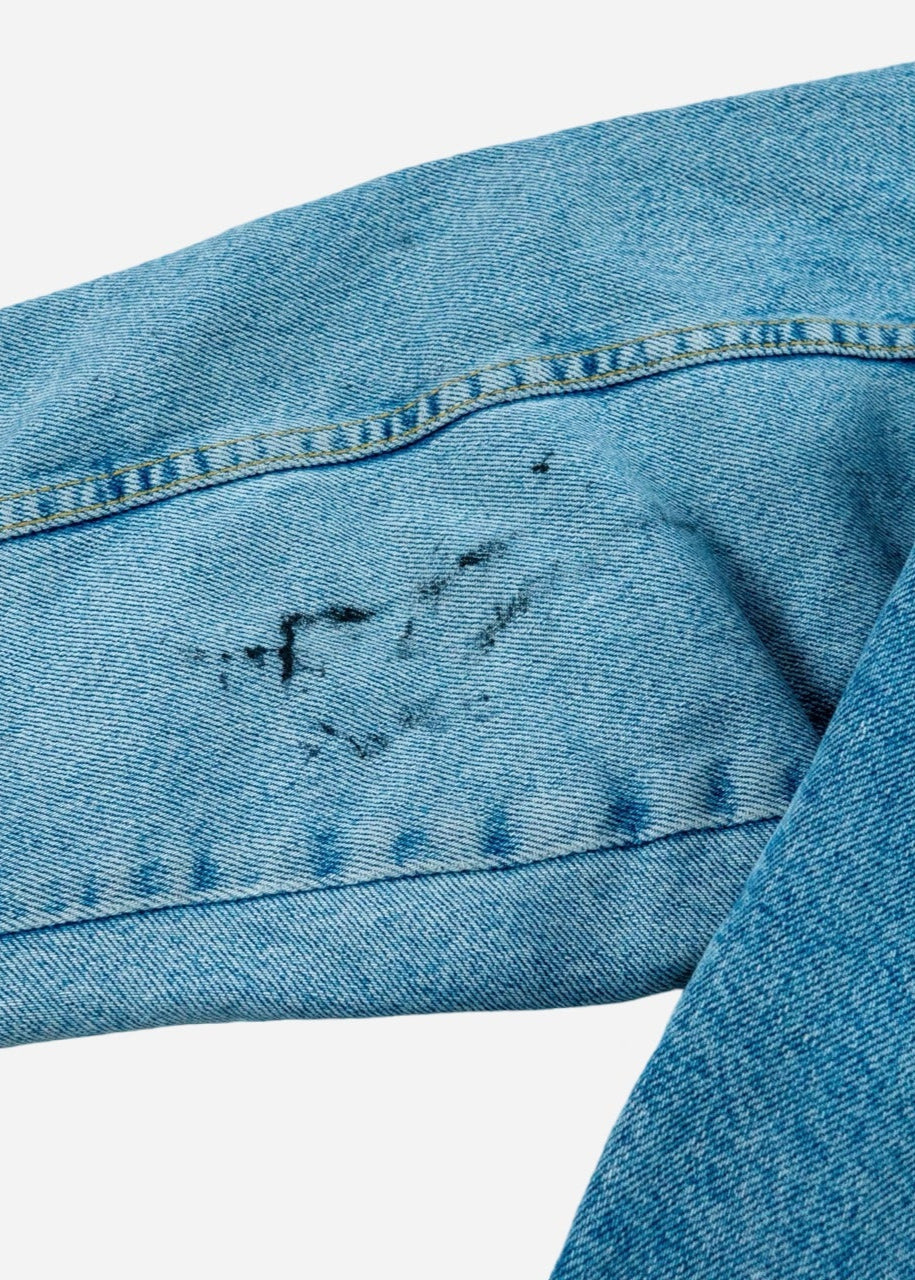 Vintage Lee 'Rider' Denim Jacket Lined [1990s] Medium