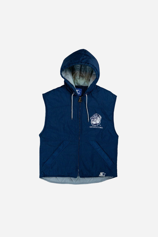 Vintage Starter Hoodie Weste 'Georgetown Hoyas' - Sportswear [1990er]