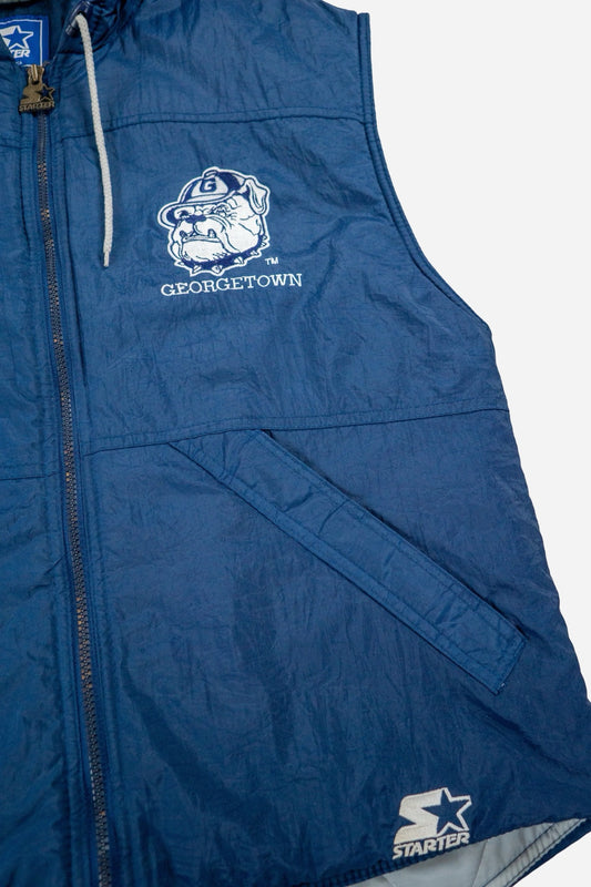 Vintage Starter Hoodie Weste 'Georgetown Hoyas' - Sportswear [1990er]