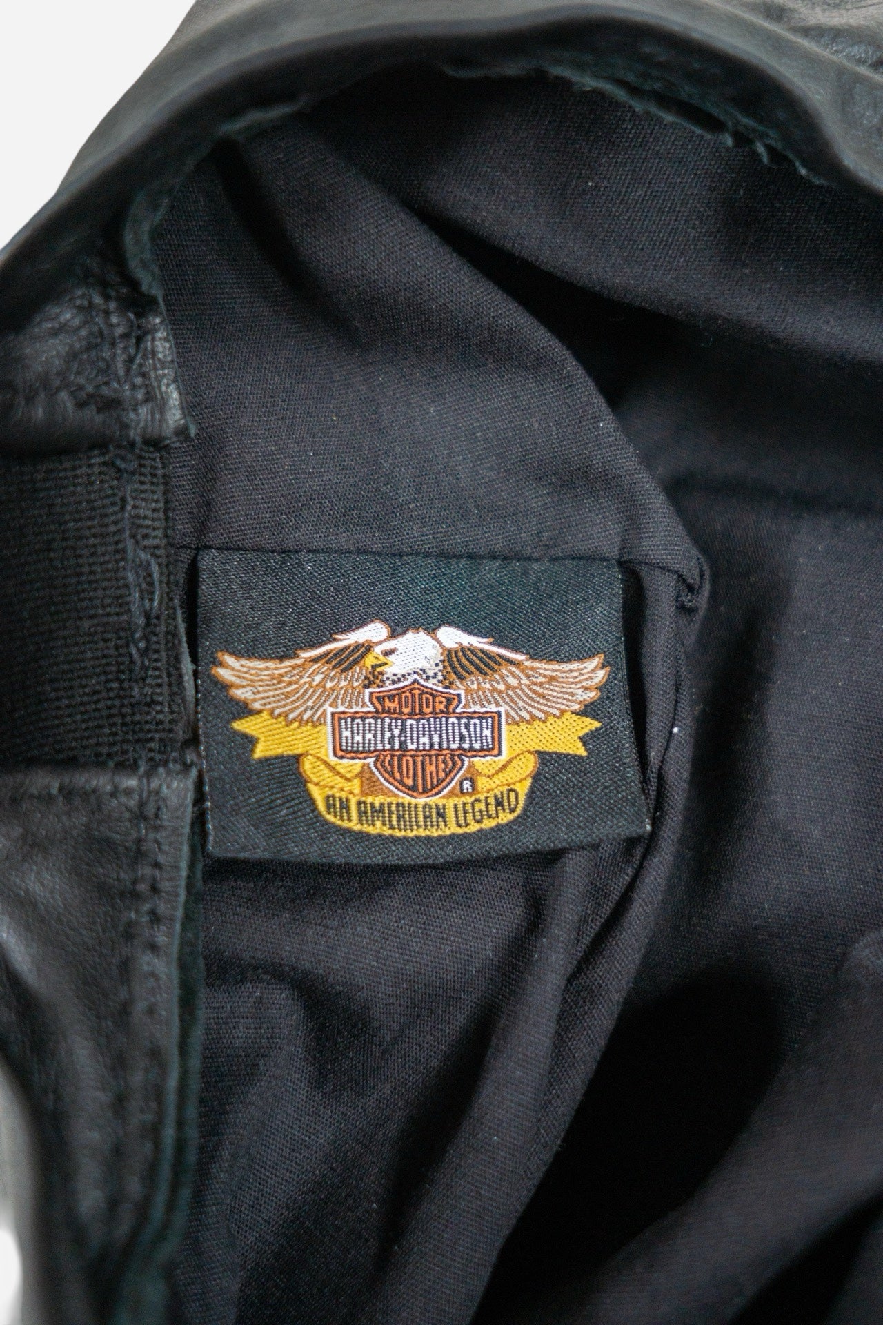 Vintage Harley - Davidson Beret Mütze Leder - Accessoires [2000er]