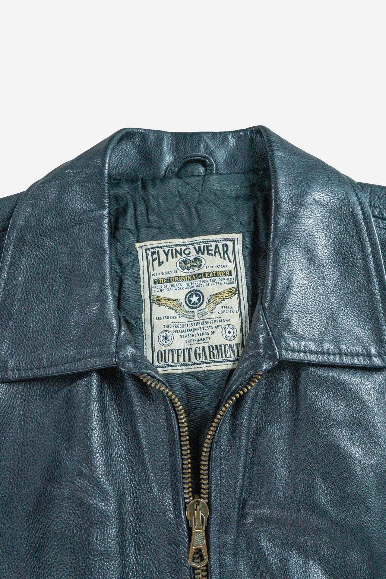 Vintage Fly Jacket Leather Jacket [1990s] XLarge