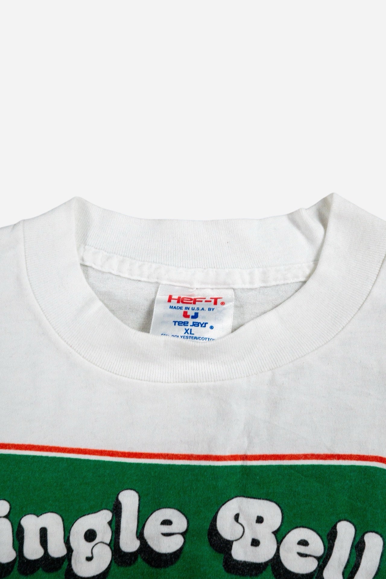 Vintage Tee Jays Single Stitch Longsleeve T-Shirt 'Jingle Bell Jog 90' - Sportswear [1990er]