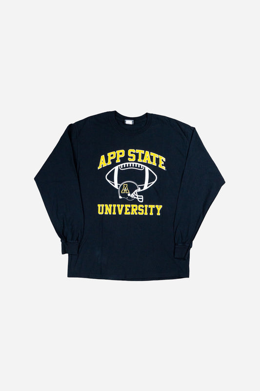 Vintage MV - Sport Football Longsleeve T-Shirt 'App State University' - Sportswear [2000er]