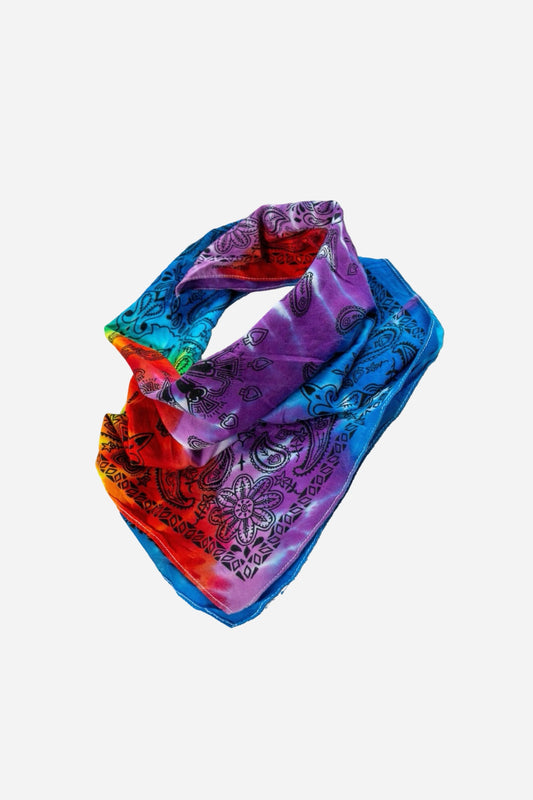 Vintage Zan Headgear Tie - Dye Bandana - Accessoires [1990er]